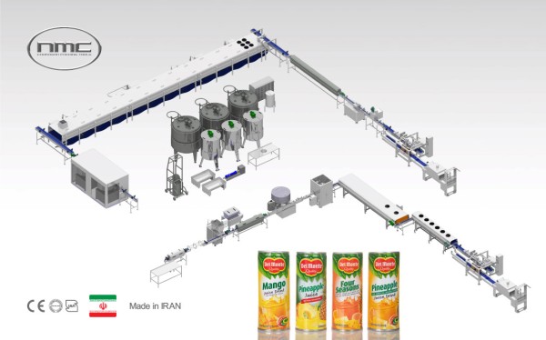 ماشین آلات خط تولید آبمیوه ، رانی و نکتار آب پرتقال