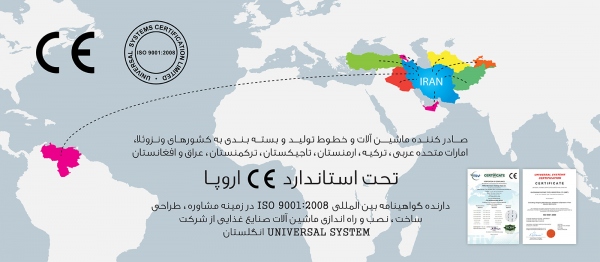 ساخت ماشین آلات صنایع غذایی و انواع خطوط تولید