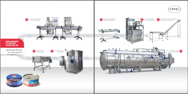 ماشین آلات خط کامل تولید و بسته بندی تن ماهی